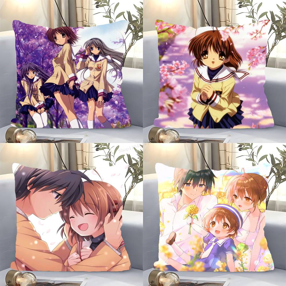 Japanese Home Textiles - Japanese Anime Clannad Pillow Case Fashion