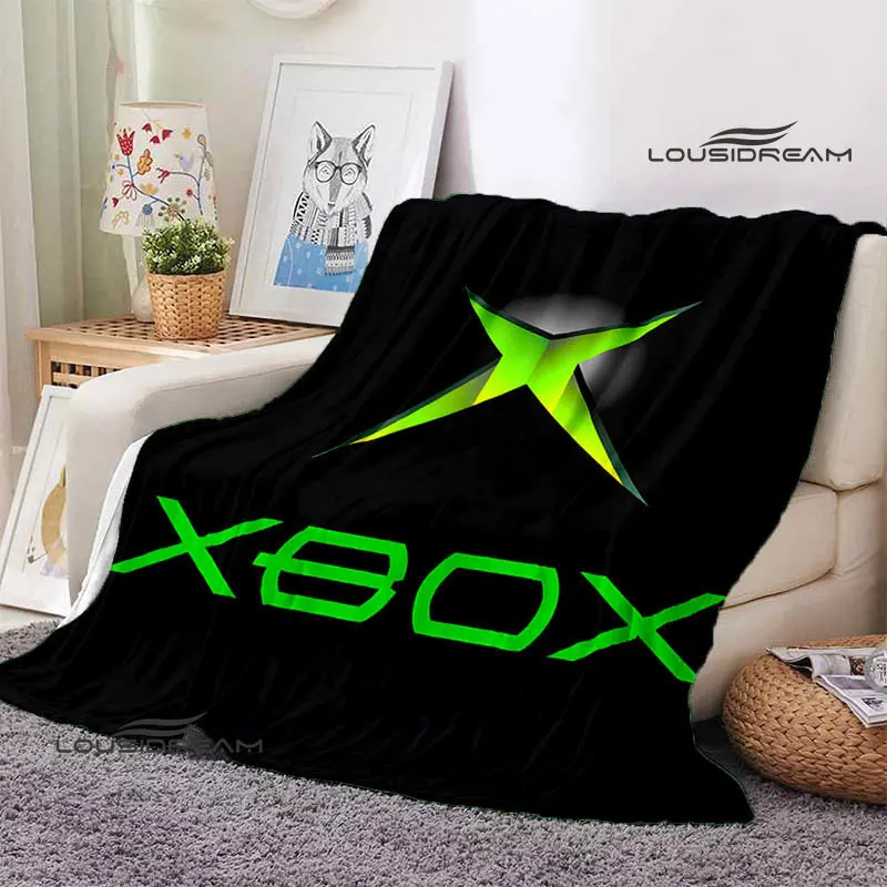 Home Textiles Bedding - Xbox Logo Fleece Blanket Soft Gaming