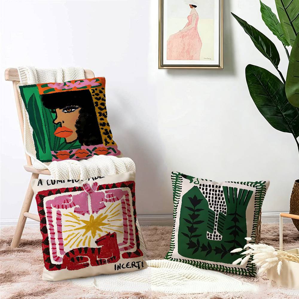 Home Textiles Egypt - Abstract Ancient Egypt Snake Leopard Cushion