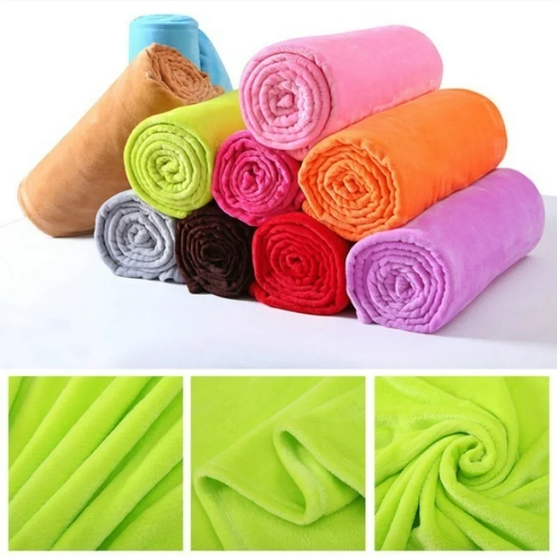 Home Textiles Bedding - 70*100cm Soft Flannel Throw Blanket Warm