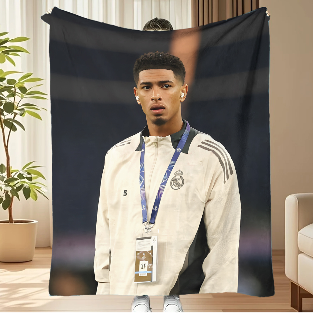 Home Textiles Towel - Jude Bellingham Themed Blanket, Soft Warm