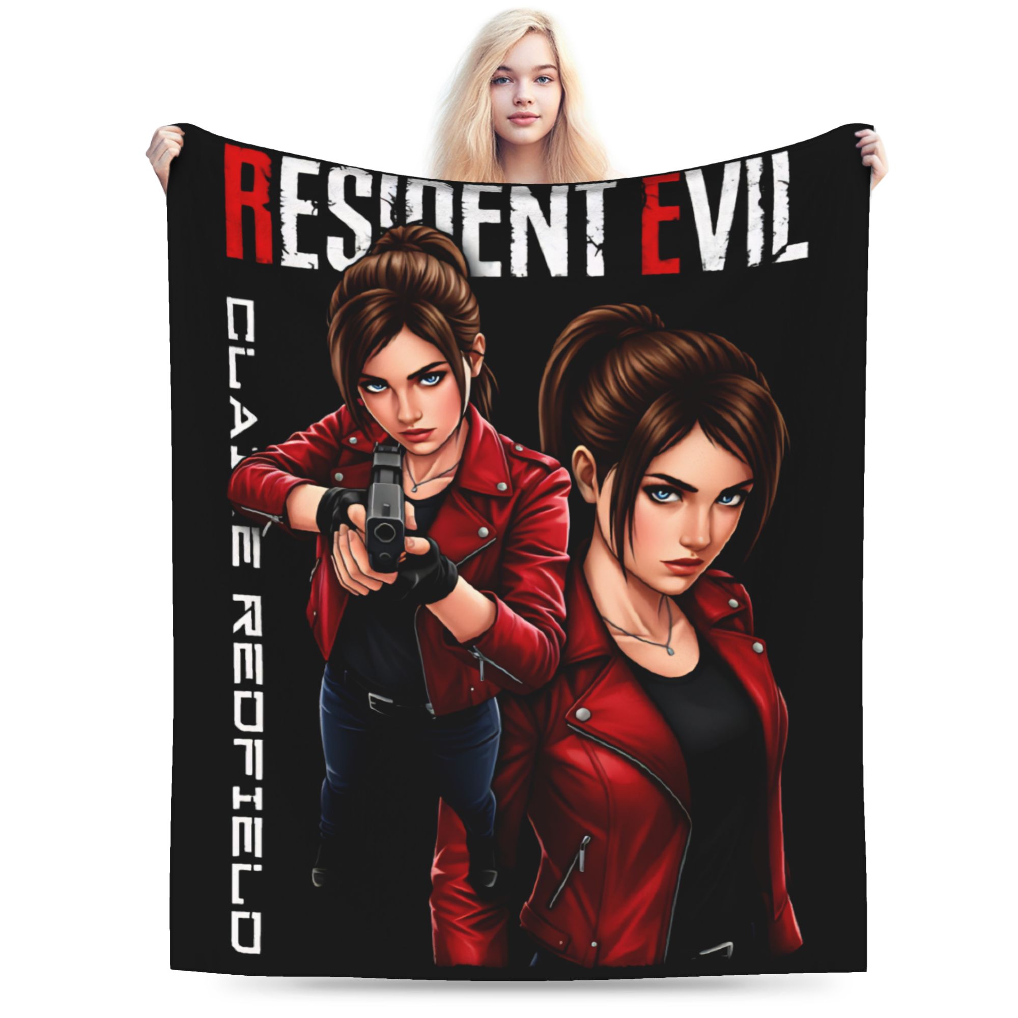 Home Textiles Bedding - Claire Redfield Residents Evils Fanart Blanket