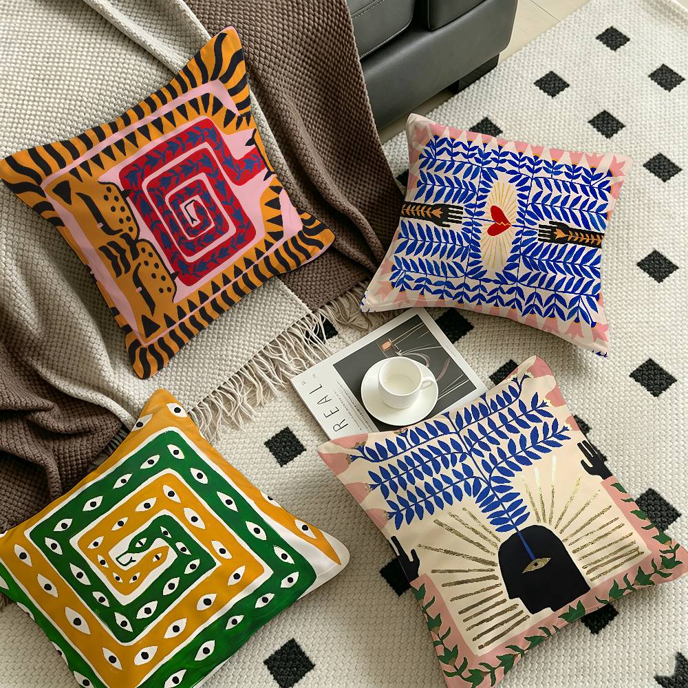 Egypt Colorful Abstract Tiger  - đánh giá và giá Home Textiles Egypt