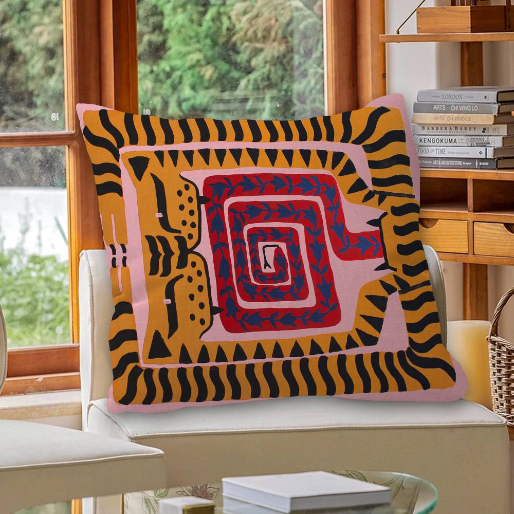 Egypt Colorful Abstract Tiger  - đánh giá và giá Home Textiles Egypt