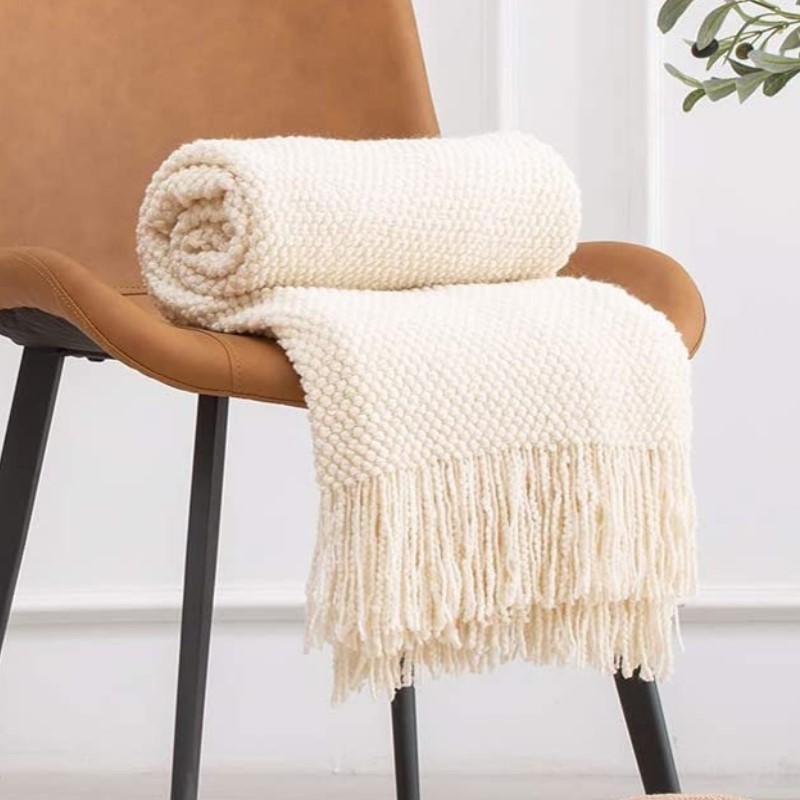 Gift Cream White Oversized Kni - đánh giá và giá Home Textiles Towel
