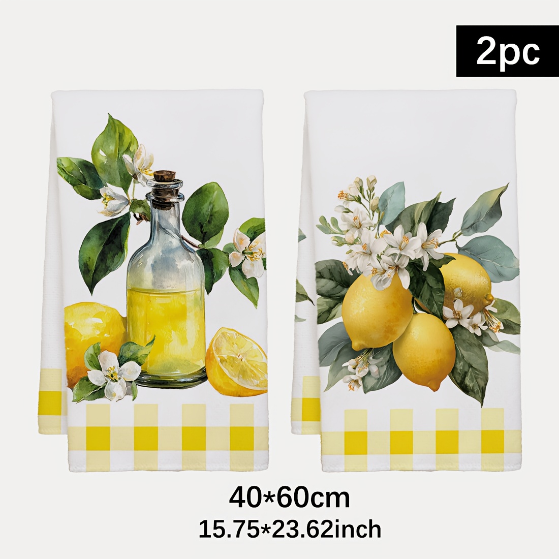 2pcs, lemon floral pattern kit - đánh giá và giá Home Textiles Towel