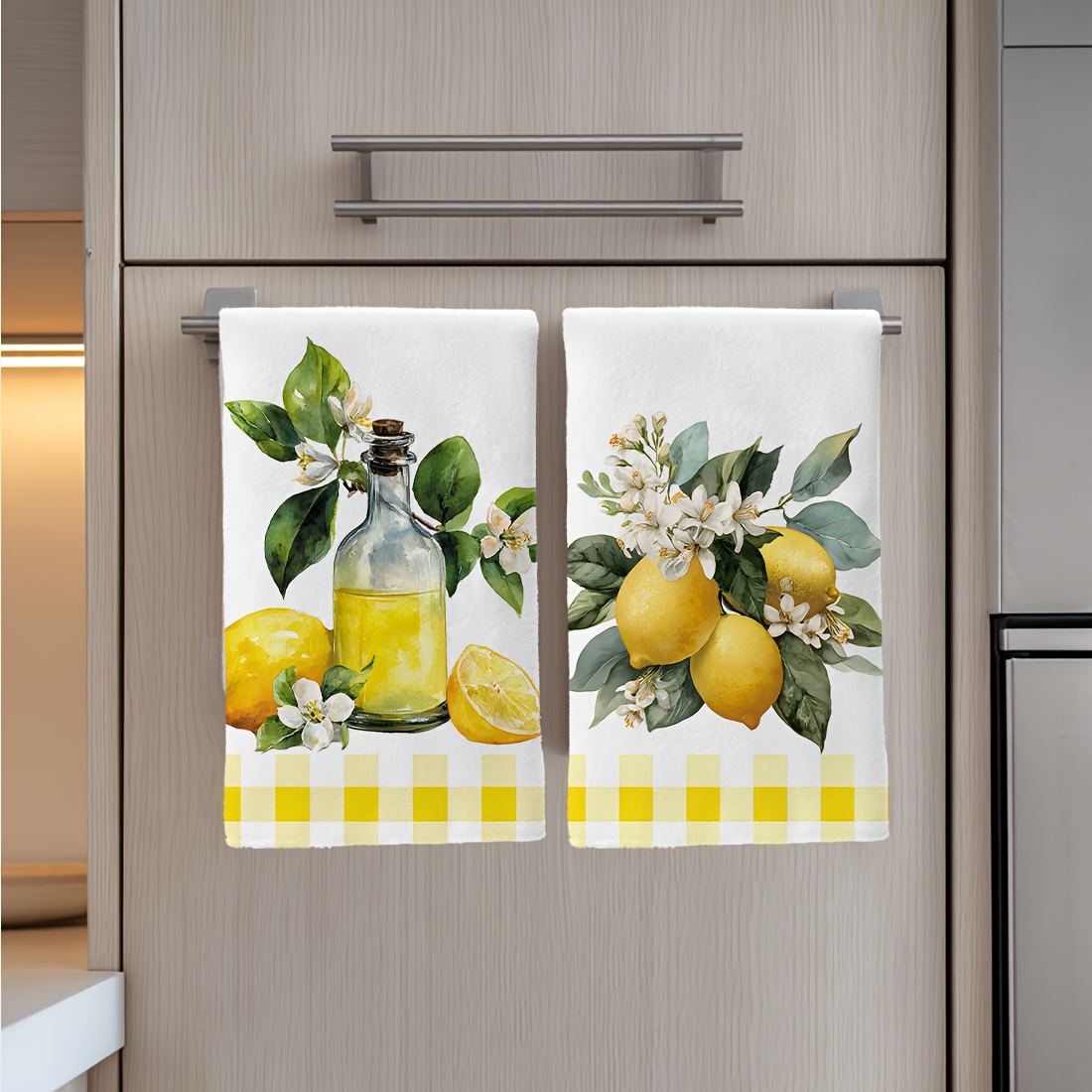 2pcs, lemon floral pattern kit - đánh giá và giá Home Textiles Towel
