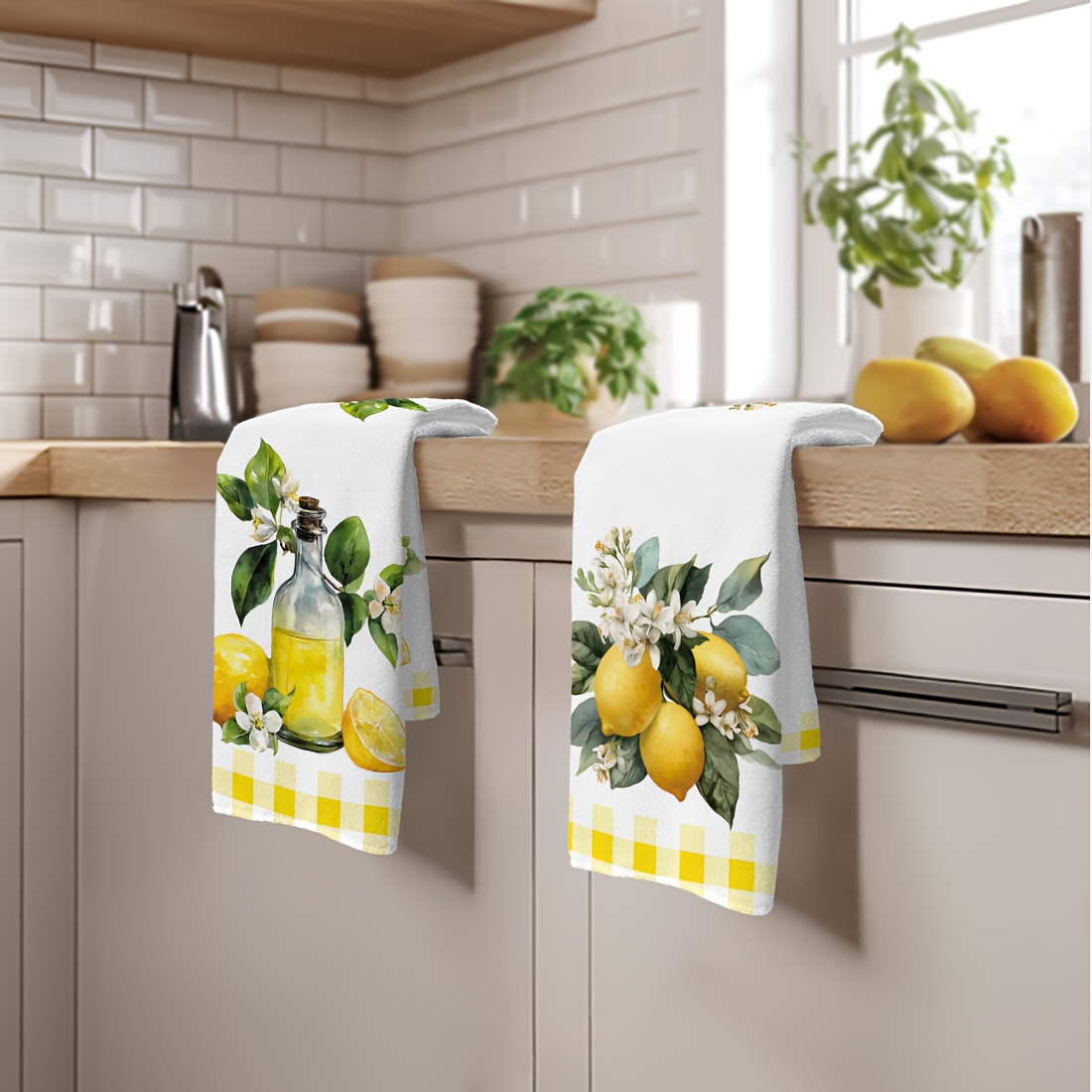 2pcs, lemon floral pattern kit - đánh giá và giá Home Textiles Towel
