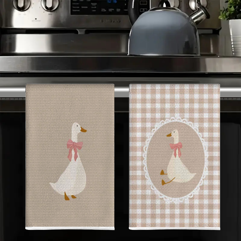 2Pcs, Cute Duck Kitchen Towels - đánh giá và giá Home Textiles Towel