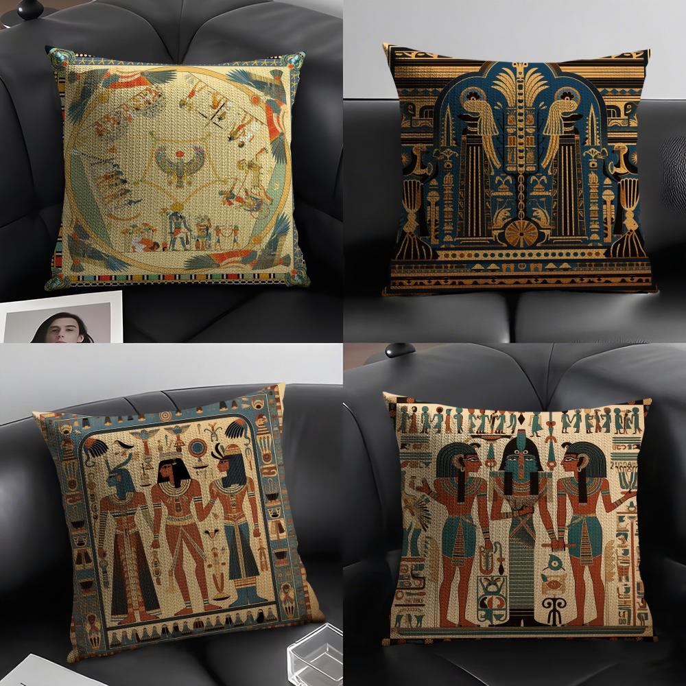 Egypt Pharaoh Pattern Pillow C - đánh giá và giá Home Textiles Egypt
