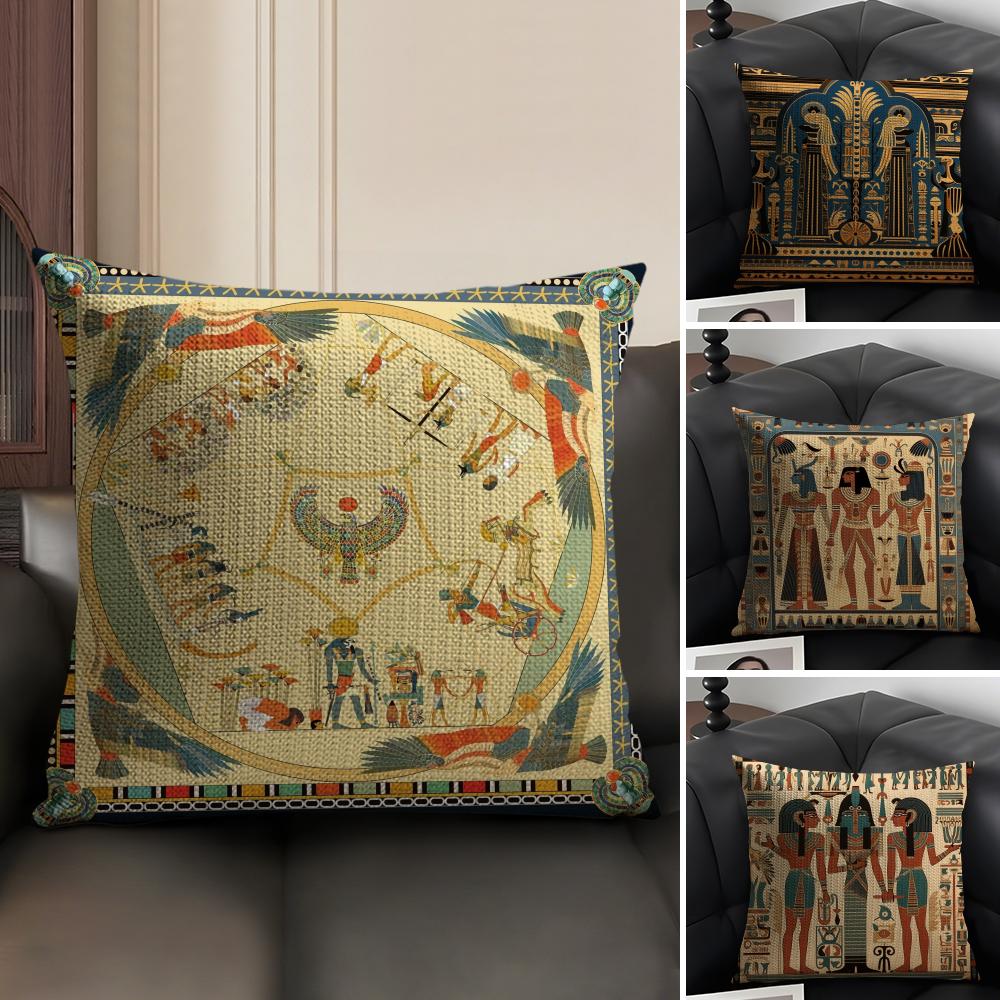 Egypt Pharaoh Pattern Pillow C - đánh giá và giá Home Textiles Egypt