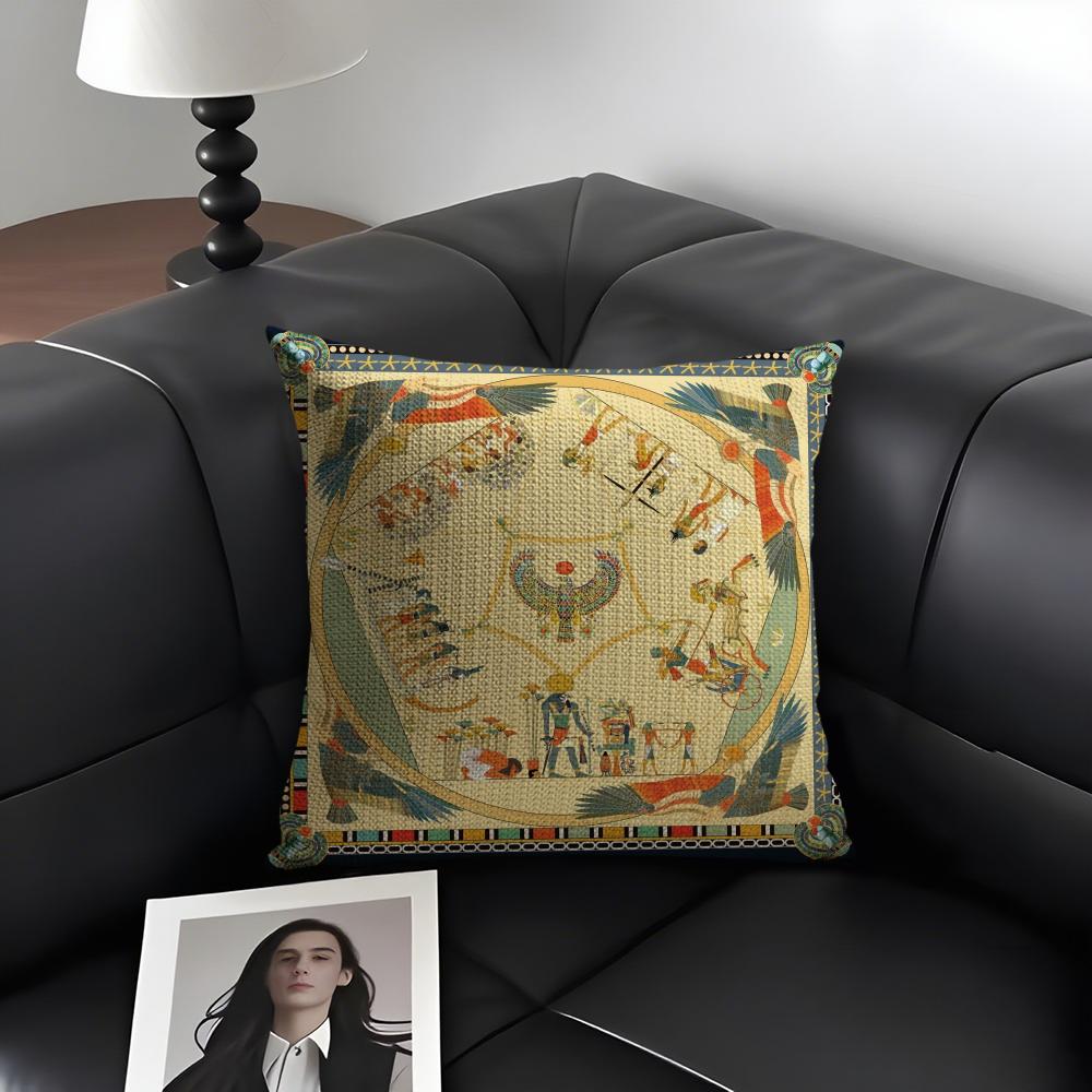 Egypt Pharaoh Pattern Pillow C - đánh giá và giá Home Textiles Egypt