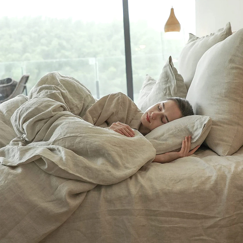 100% Linen Bed Duvet Cover Sto - đánh giá và giá Home Textiles Bedding