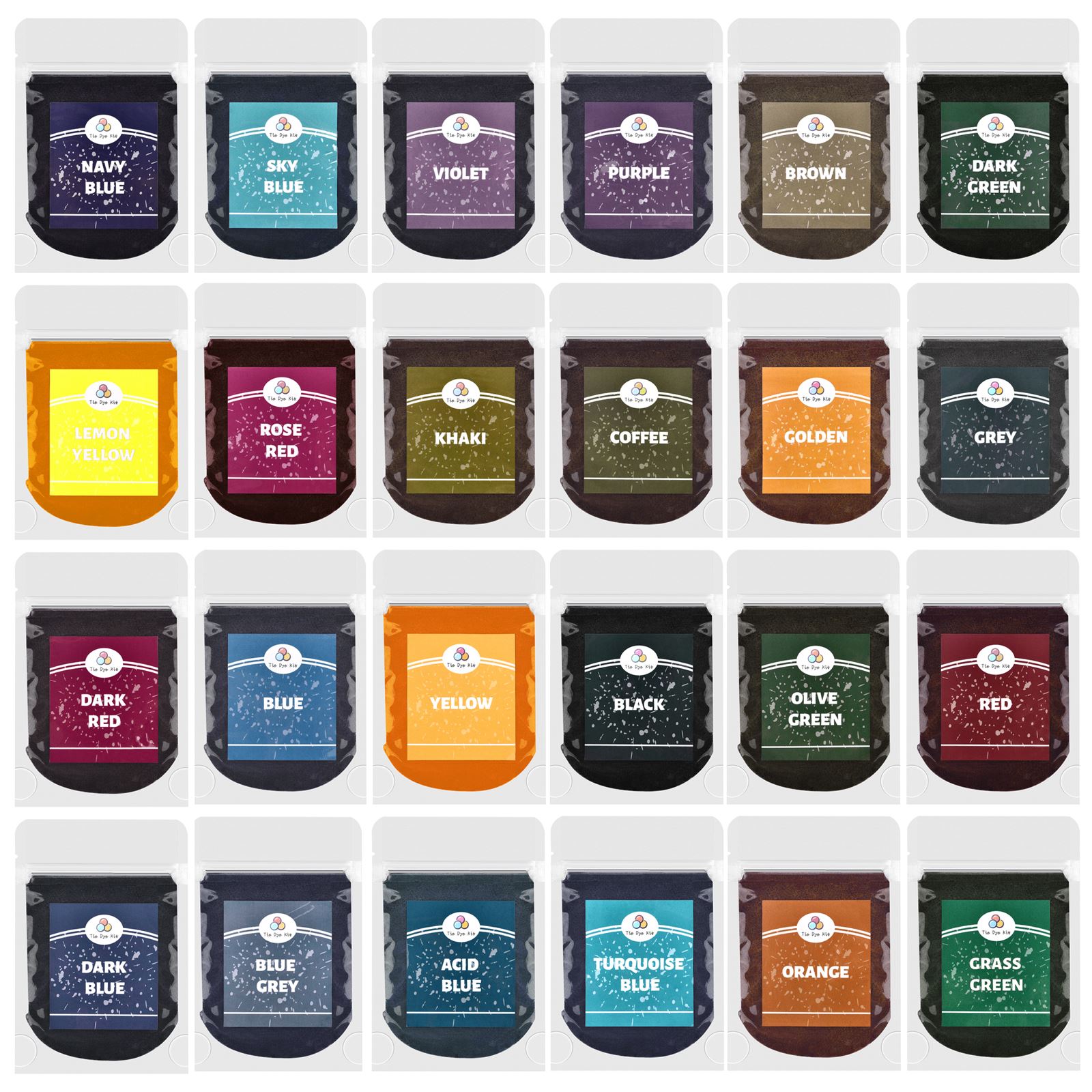 20g 24 Colors Fabric Dye Cloth - đánh giá và giá Home Textiles Store