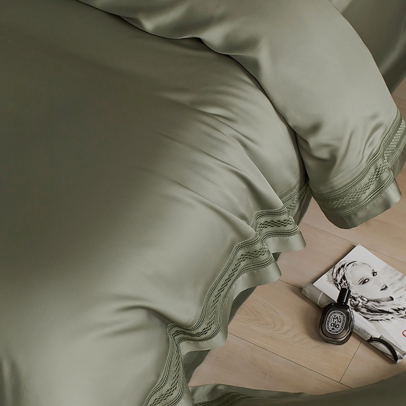 Premium Matcha Green/Dusty Pin - đánh giá và giá Home Textiles Bedding