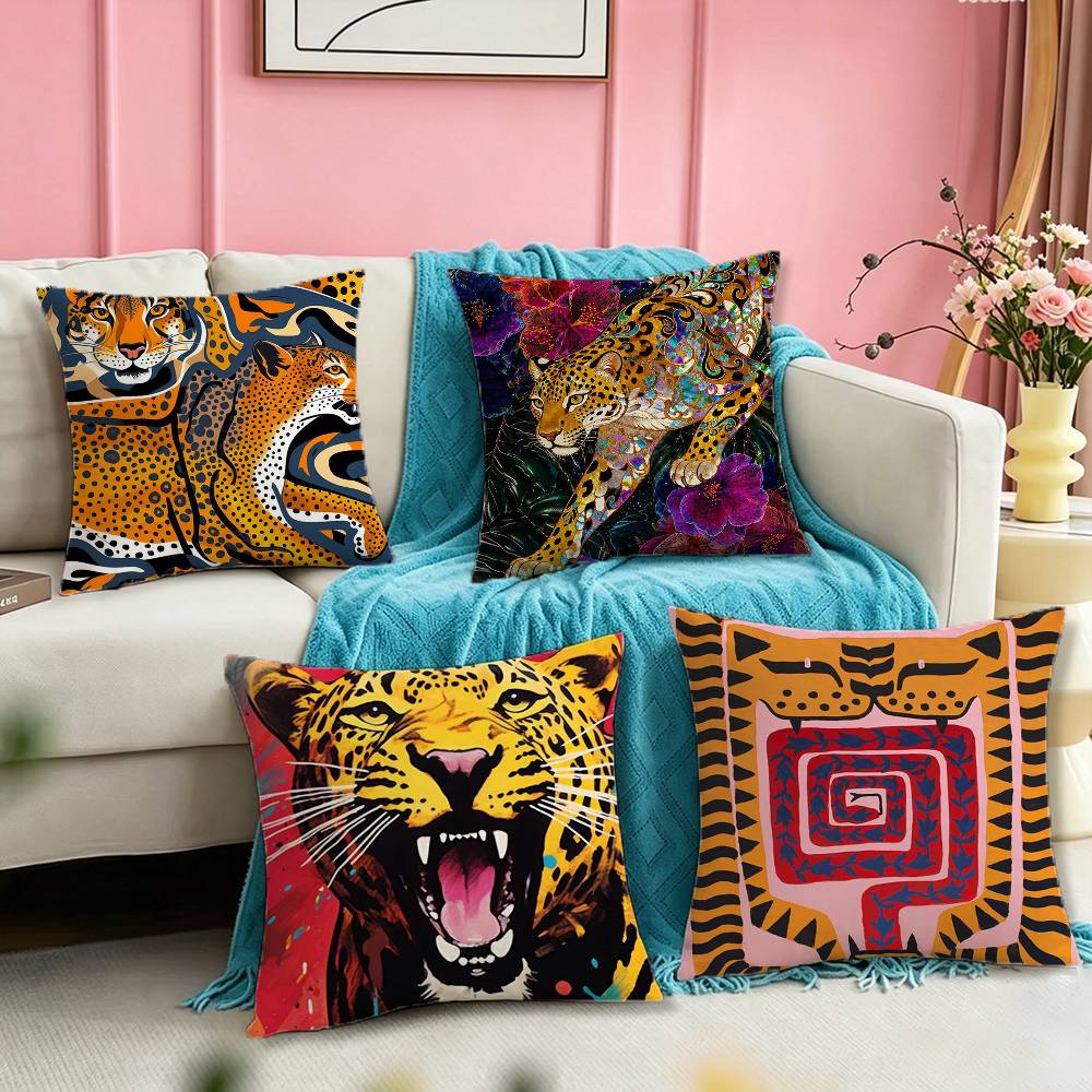 Egypt Colorful Abstract Tiger  - đánh giá và giá Home Textiles Egypt