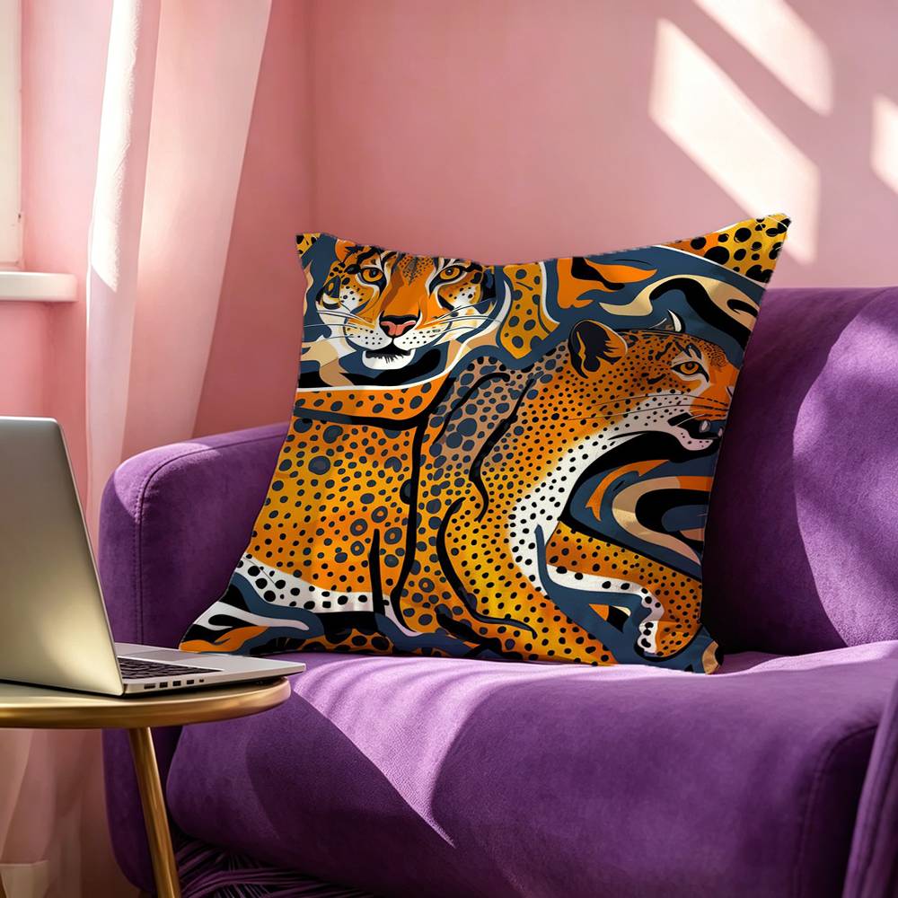 Egypt Colorful Abstract Tiger  - đánh giá và giá Home Textiles Egypt