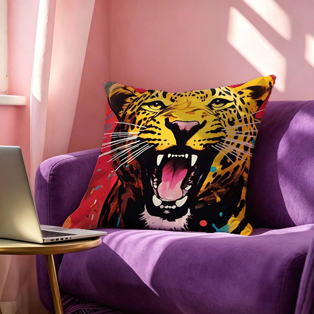 Egypt Colorful Abstract Tiger  - đánh giá và giá Home Textiles Egypt