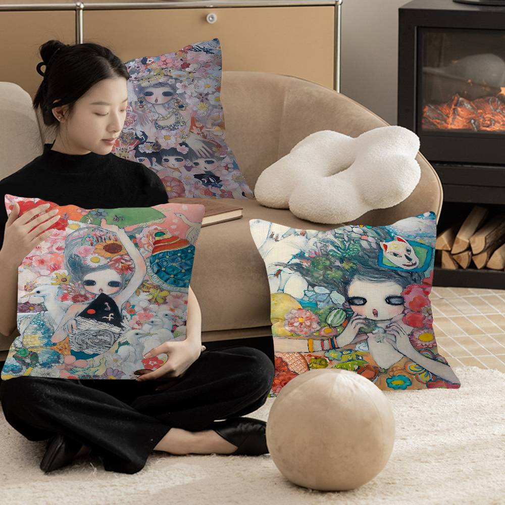 Aya Takano Cartoon pillow cove - đánh giá và giá Aya Home Textiles