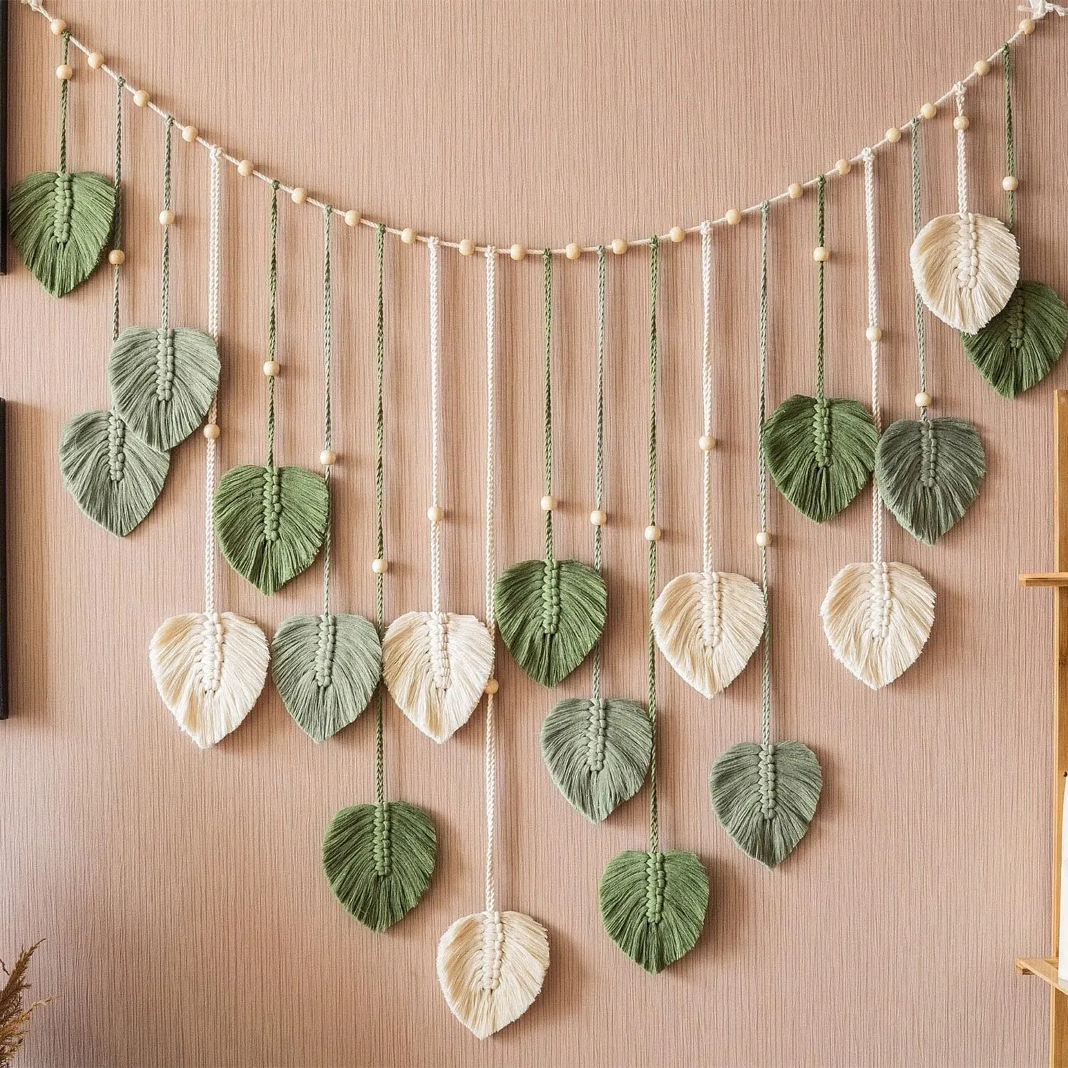 1 Pc Green Leaves Garland, Mac - đánh giá và giá Home Textiles Store
