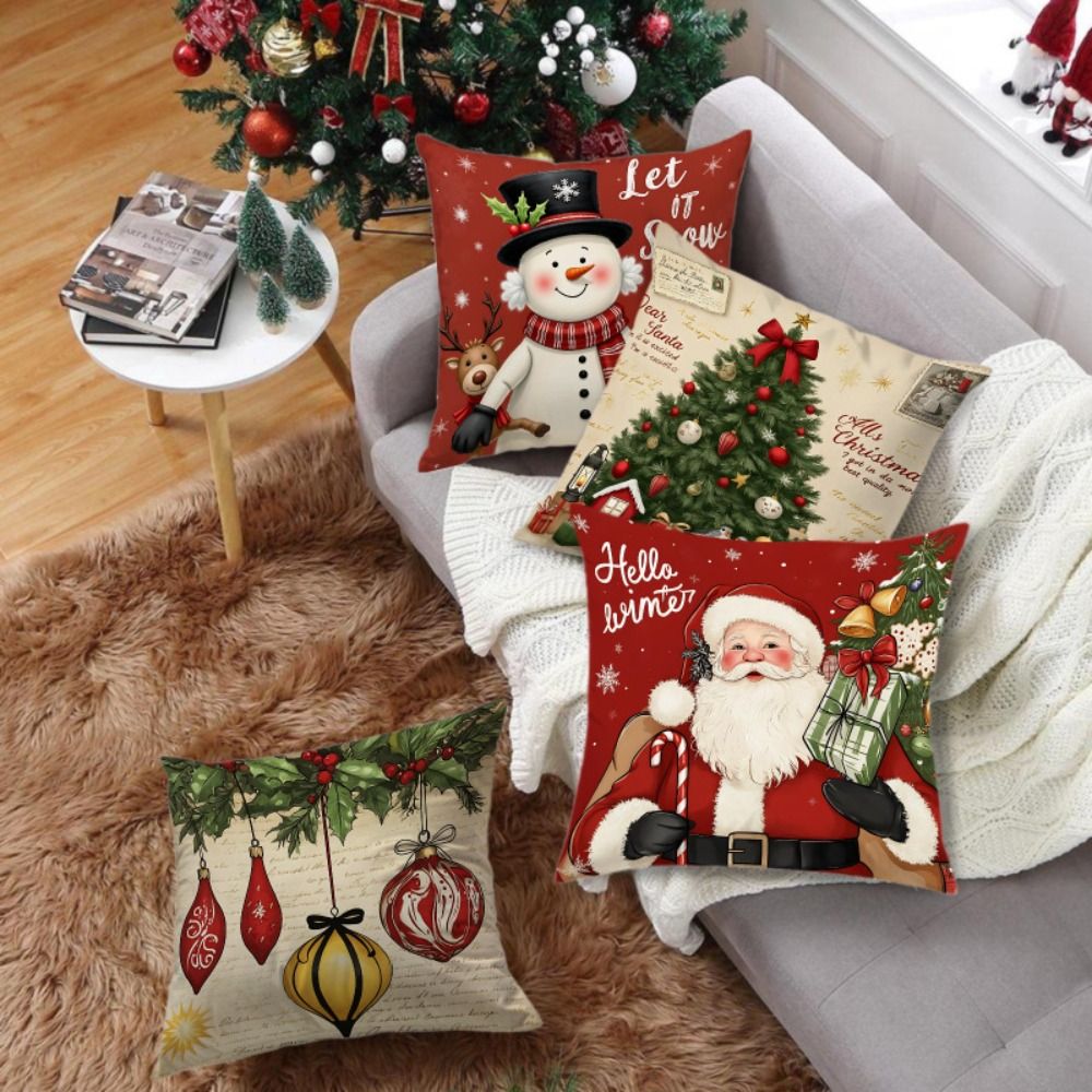 Christmas Cushion Cover Snowfl - đánh giá và giá Home Textiles Towel