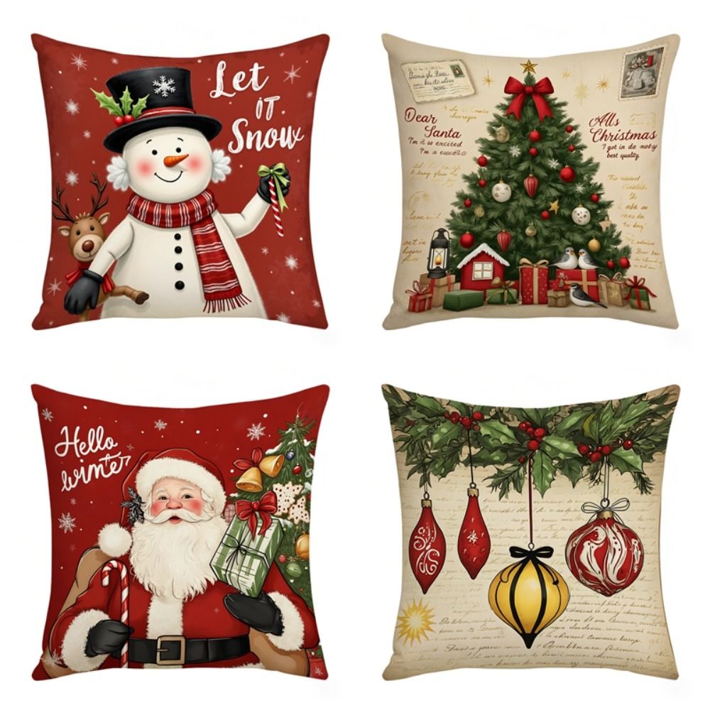 Christmas Cushion Cover Snowfl - đánh giá và giá Home Textiles Towel