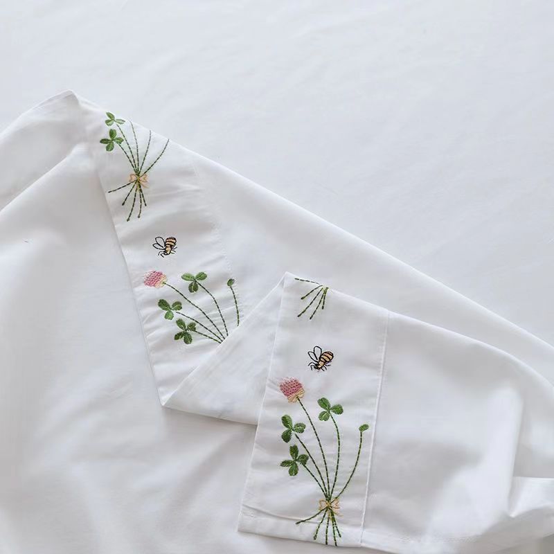 Pure White Bedding Sheet Flora - đánh giá và giá Home Textiles Bedding