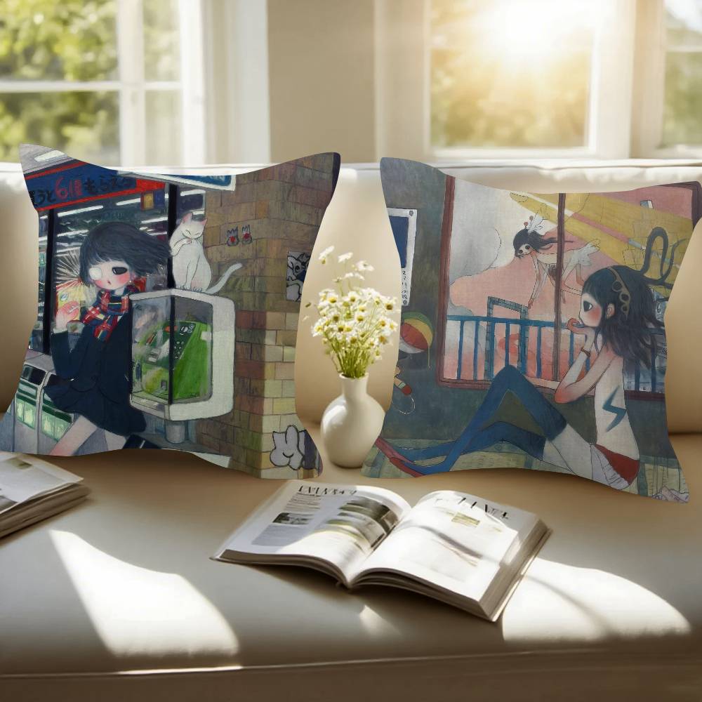 Art Aya Takano Girl  Pillow An - đánh giá và giá Aya Home Textiles