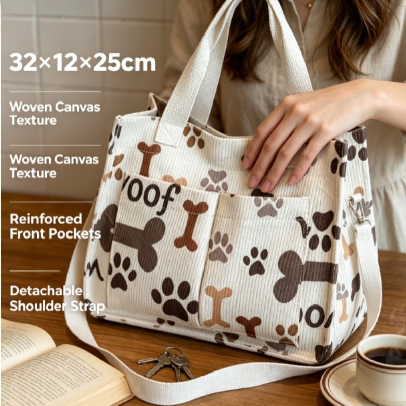 Fashion Corduroy Eco Bag, Larg - đánh giá và giá Home Textiles Store