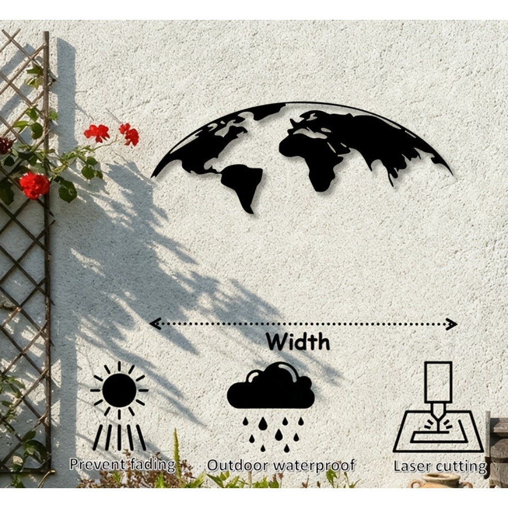 Brand 2D Metal Wall Art World  - đánh giá và giá Home Textiles Brands