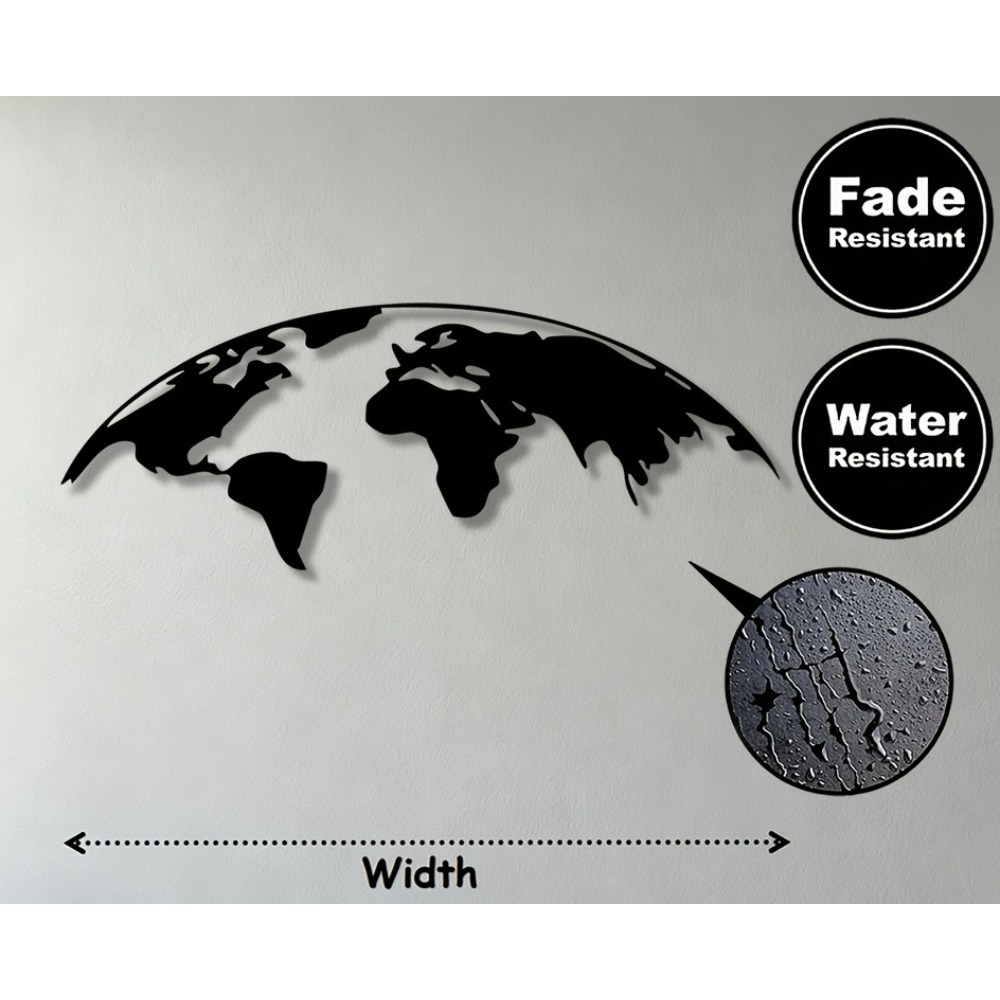 Brand 2D Metal Wall Art World  - đánh giá và giá Home Textiles Brands